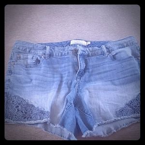 Torrid, Size 16, Blue Jean Shorts